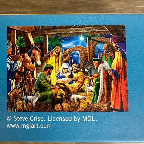 Happy Holidays 300-Piece Jigsaw Puzzle "Away In A Manger" By MasterPieces Bonus - Picture 6 of 8
